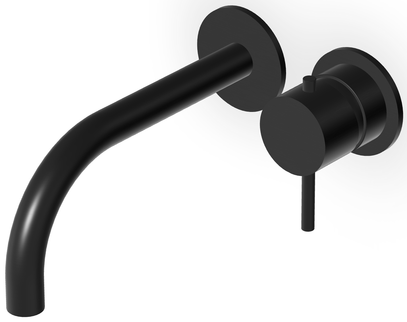 Zucchetti Helm baterie lavoar ascuns negru ZHE721.XP81