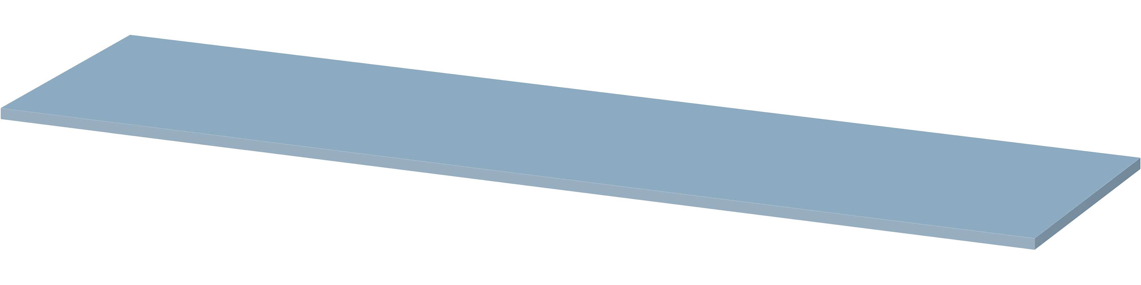 Cersanit Larga blat 180.2x45 cm albastru S932-036