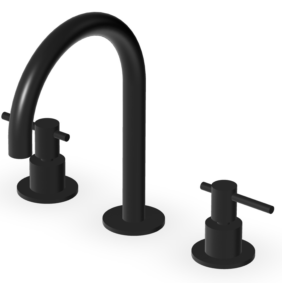 Zucchetti Helm baterie lavoar stativ negru ZHL515.XP81