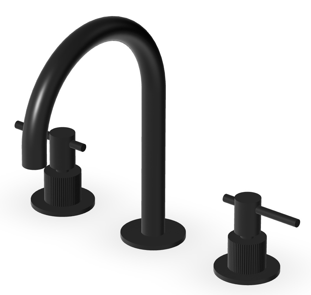 Zucchetti Helm baterie lavoar stativ negru ZHL515.XP81G2