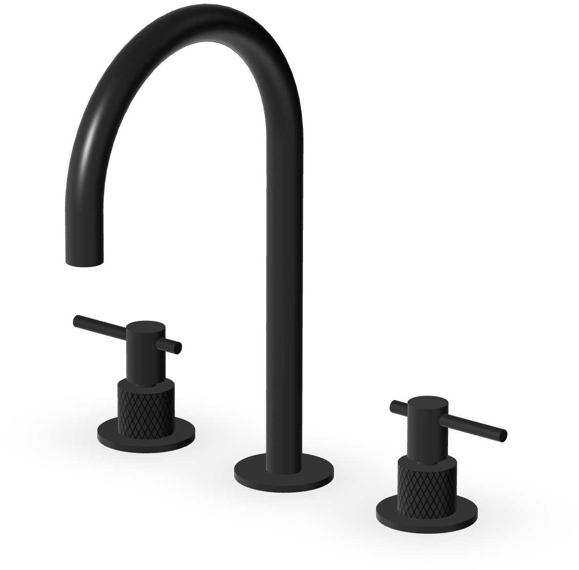 Zucchetti Helm baterie lavoar stativ negru ZHL516.XP81G3