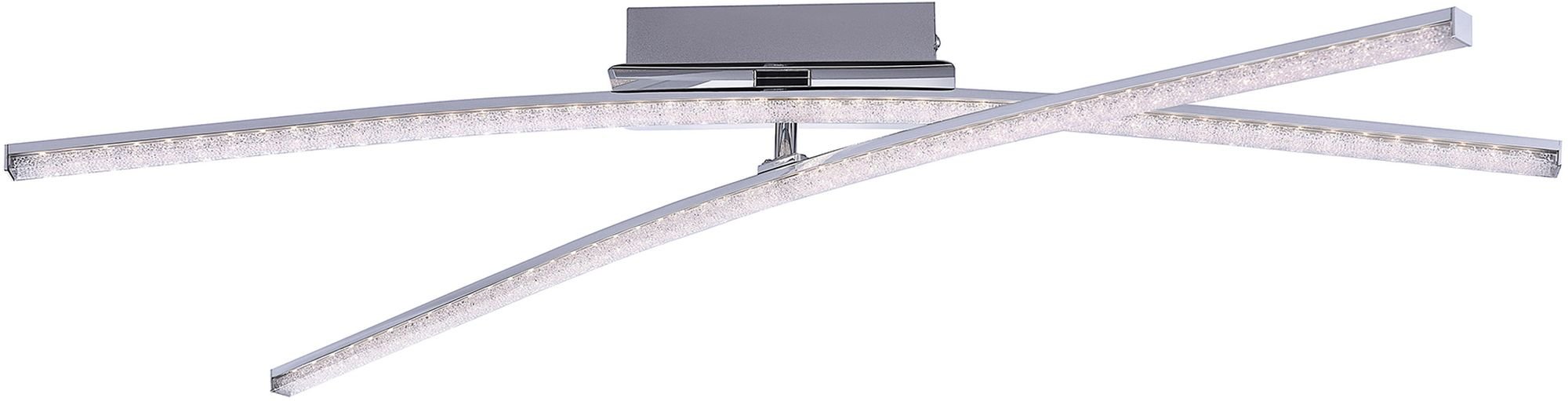 Just Light Simon lampă de tavan 2x8 W crom-cristal 11292-17