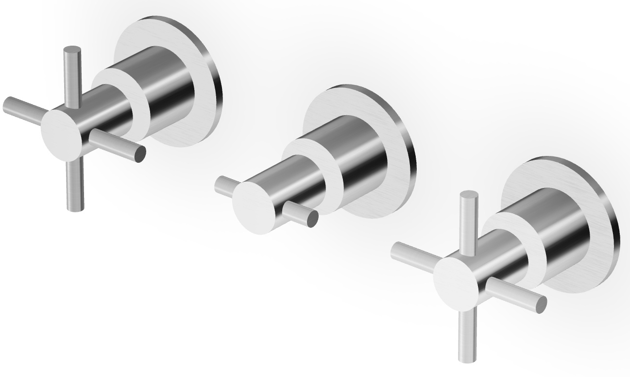 Zucchetti Helm baterie lavoar ascuns oţel ZHM695.X