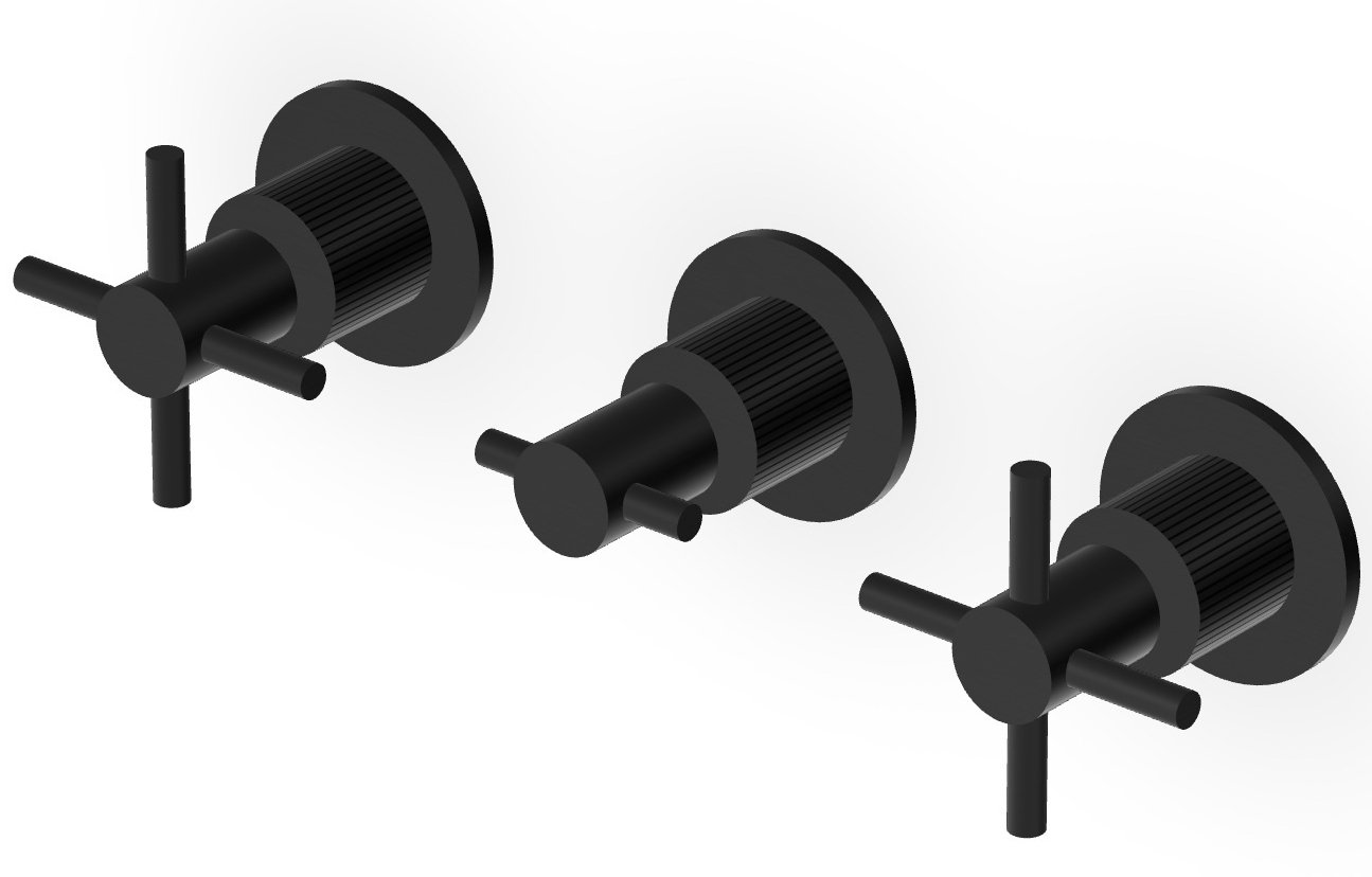 Zucchetti Helm baterie lavoar ascuns negru ZHM695.XP81G2