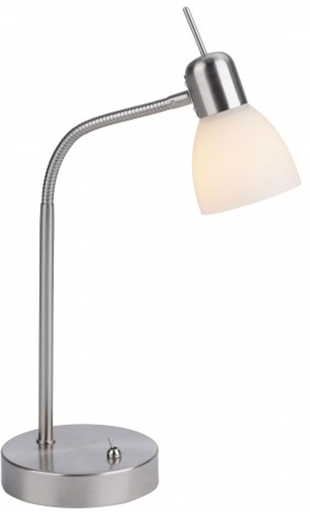 Just Light Karo veioză 1x40 W alb-oţel 11955-55