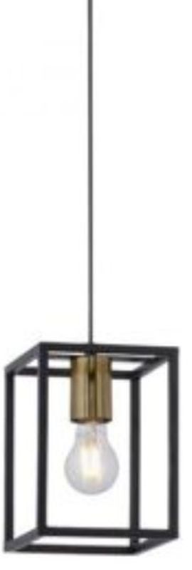 Just Light Fabio lampă suspendată 1x60 W negru-alamă 15813-60