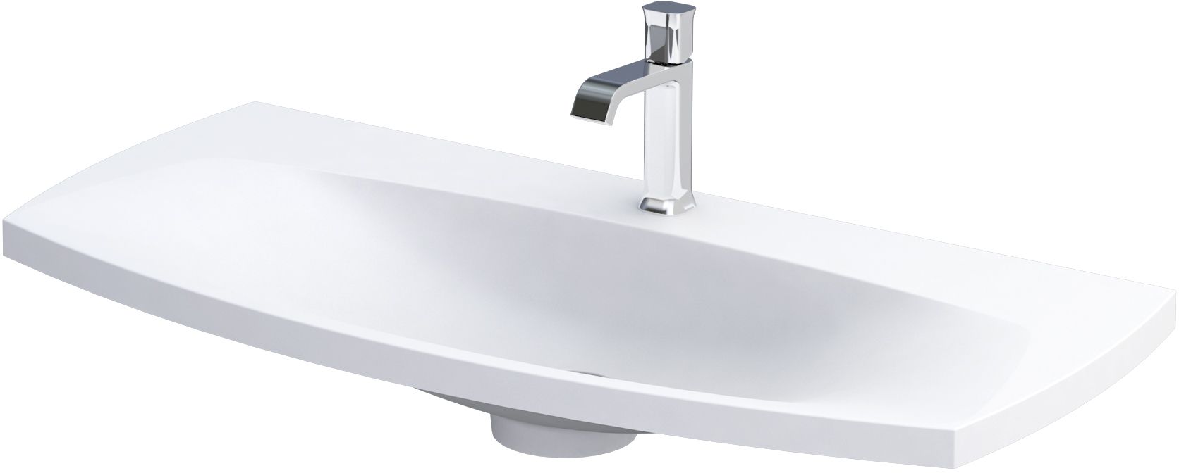 Oristo Louis lavoar 102x48 cm dreptunghiular mobilier alb UME-LU-102-93