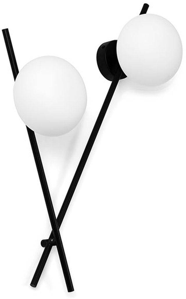 Miloox Mikado lampă de perete 2x28 W alb-negru 1744.175