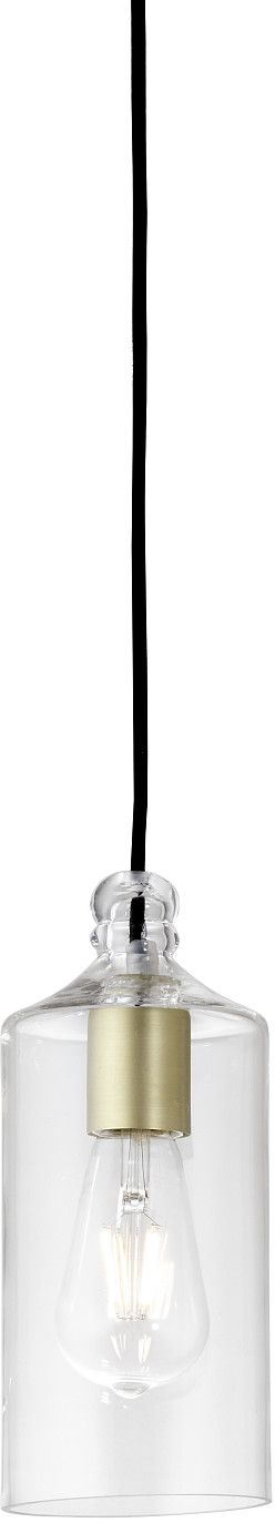 Miloox Ebe lampă suspendată 1x40 W negru-transparent 1744.12