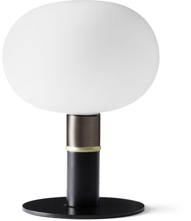 Miloox Mose veioză 1x28 W alb-negru-alamă 1744.196