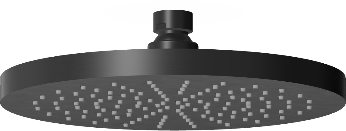 Zucchetti Helm cap de duș 20x20 cm rotund negru Z94263.XP81