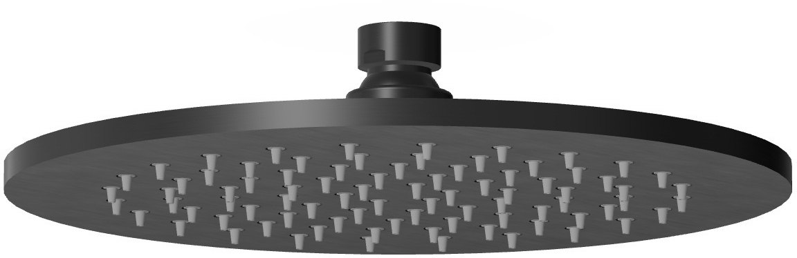 Zucchetti Helm cap de duș 22x22 cm rotund negru Z94261.XP81