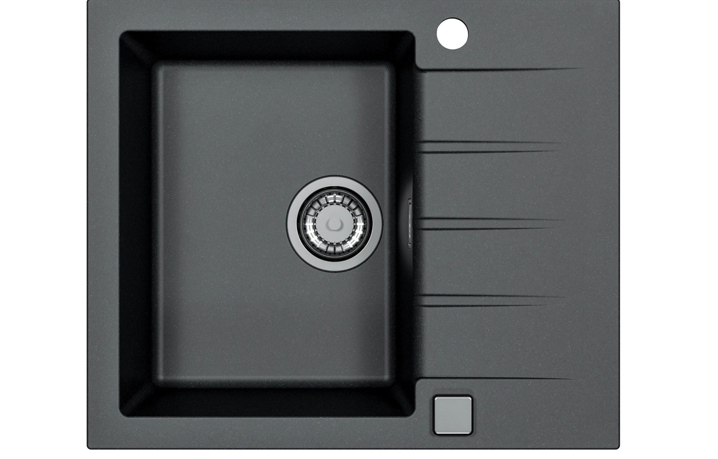 Alveus Cadit chiuvetă din granit 59x50 cm negru 1132021