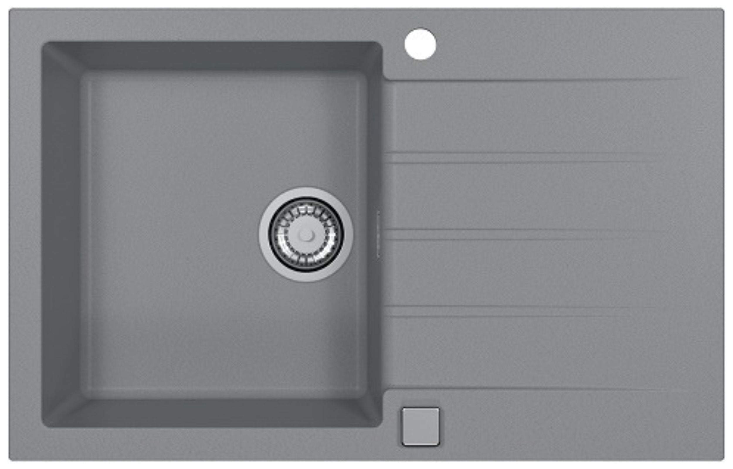 Alveus Cadit chiuvetă din granit 79x50 cm gri/grafit/onix 1132025