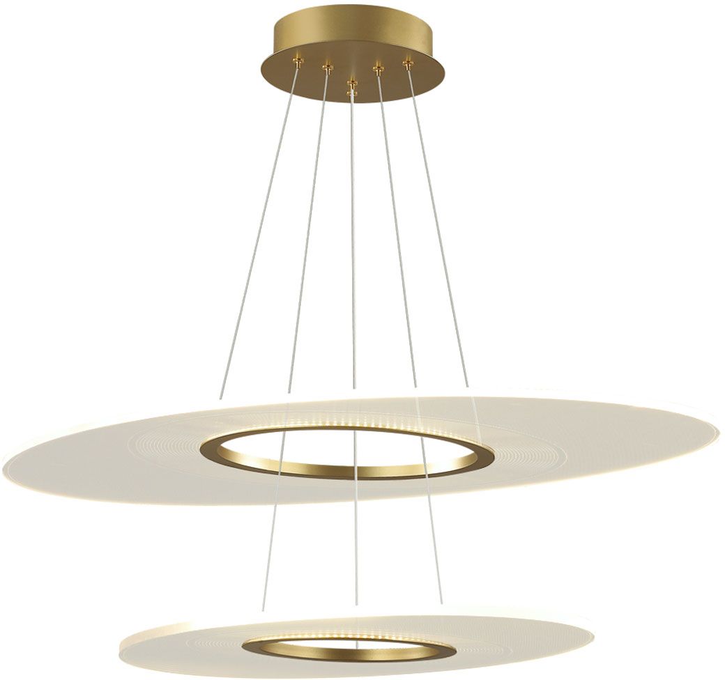 Altavola Design Eclipse lampă suspendată 2x48 W transparent-auriu LA116/P2_97_3k_gold