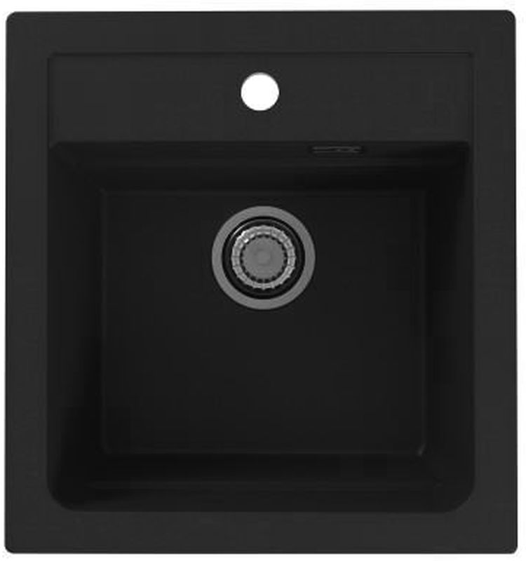 Alveus Atrox chiuvetă din granit 50x47 cm negru 1131990