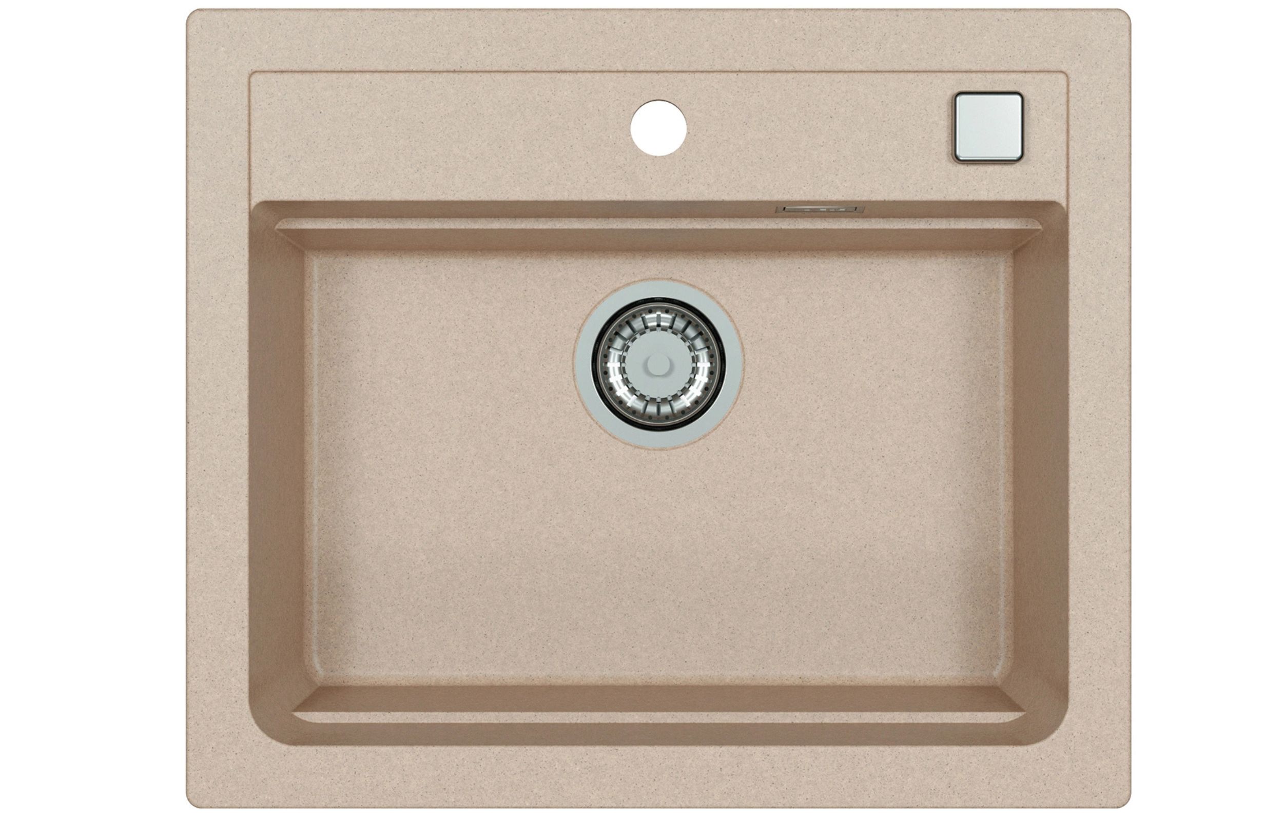 Alveus Atrox chiuvetă din granit 59x50 cm bej 1131993