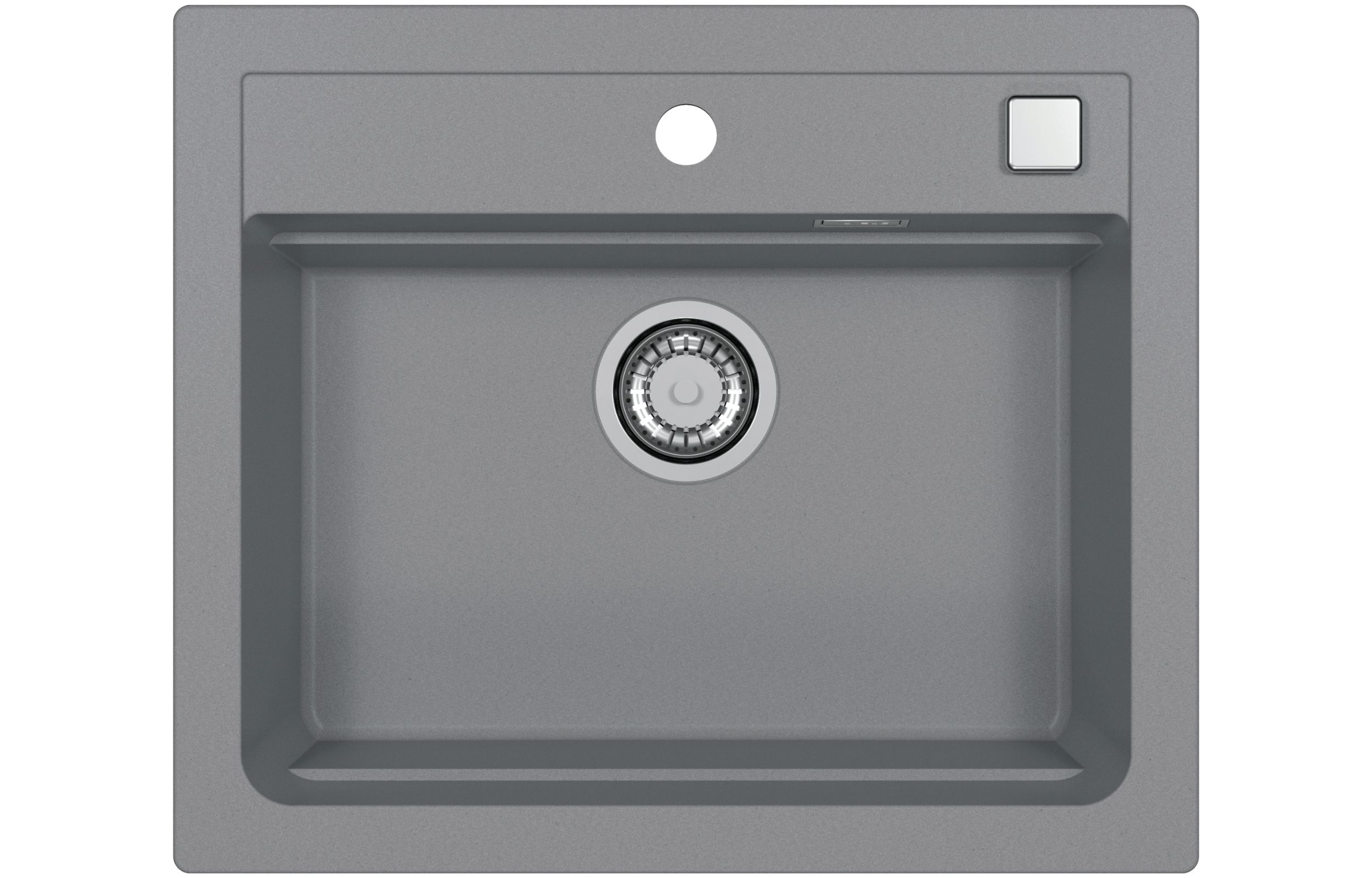 Alveus Atrox chiuvetă din granit 59x50 cm gri/grafit/onix 1131995