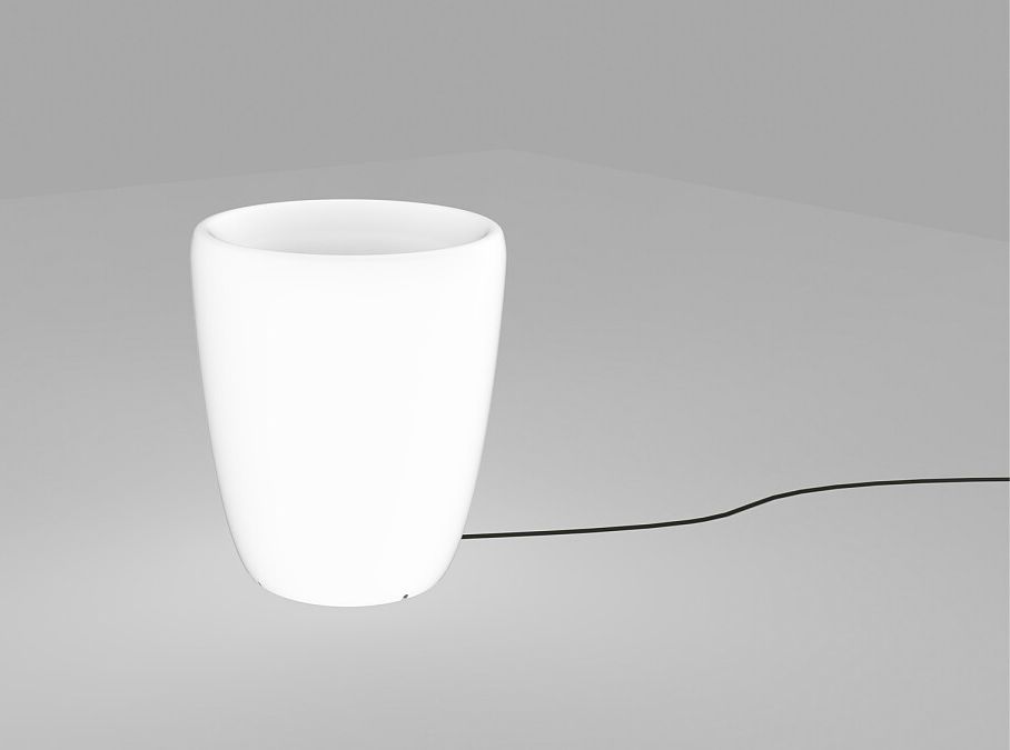 Nowodvorski Lighting Flowerpot lampă podea de exterior 1x60 W alb 9711