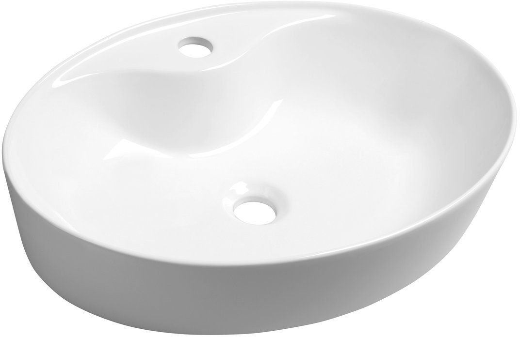 Sapho Mariana lavoar 58x41.5 cm ovale de blat alb AR483