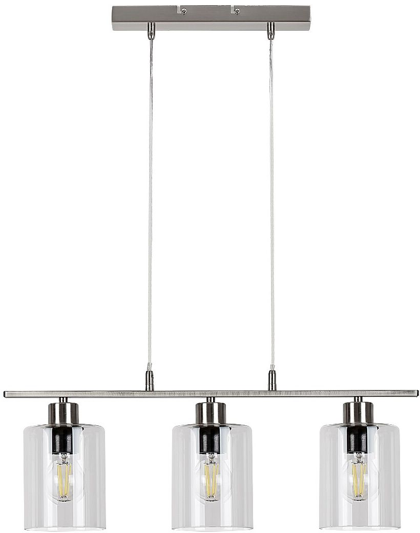 Rabalux Miroslaw lampă suspendată 3x40 W crom-transparent 3580