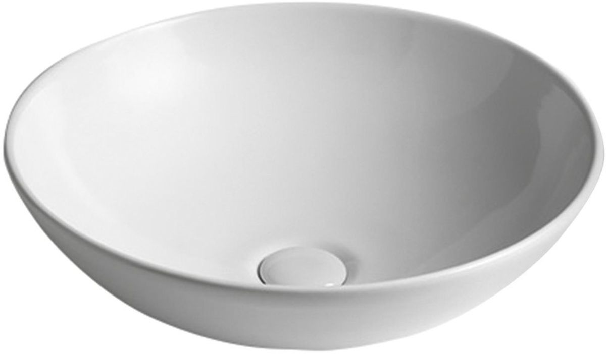 Sapho Dimp lavoar 46x46 cm rotund de blat alb WH060