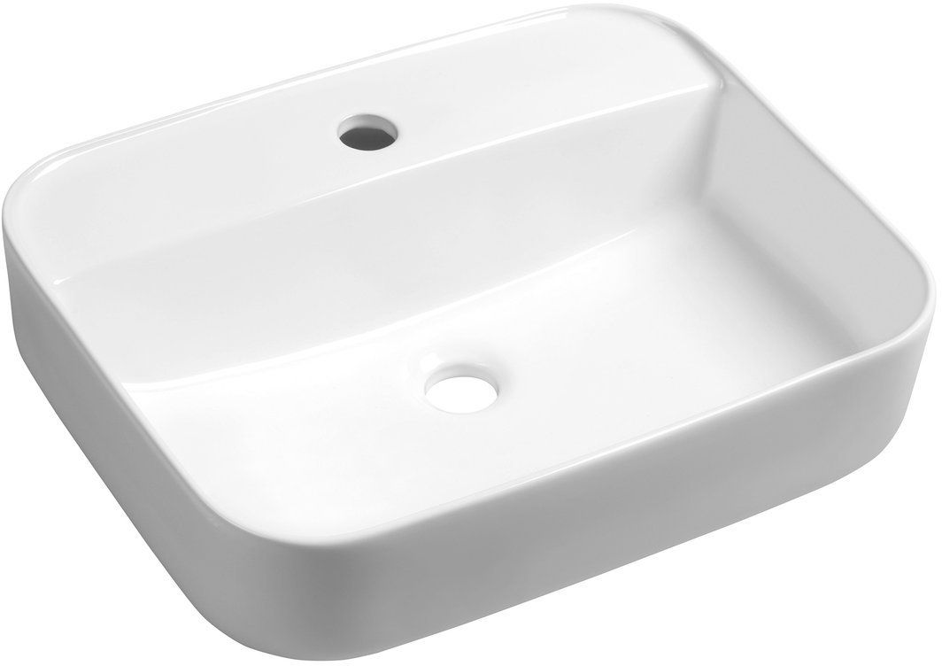 Sapho Garda lavoar 50x40 cm dreptunghiular de blat alb AR452