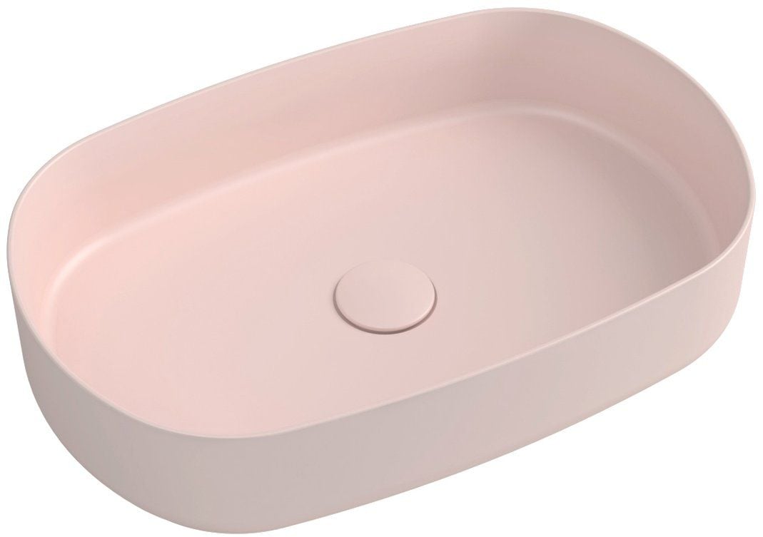 Isvea Infinity lavoar 55x36 cm oval de blat roz 10NF65055-2S