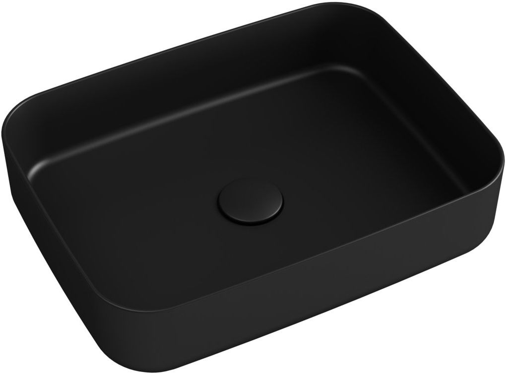 Isvea Infinity lavoar 50x36 cm dreptunghiular de blat negru 10NF65050-2N