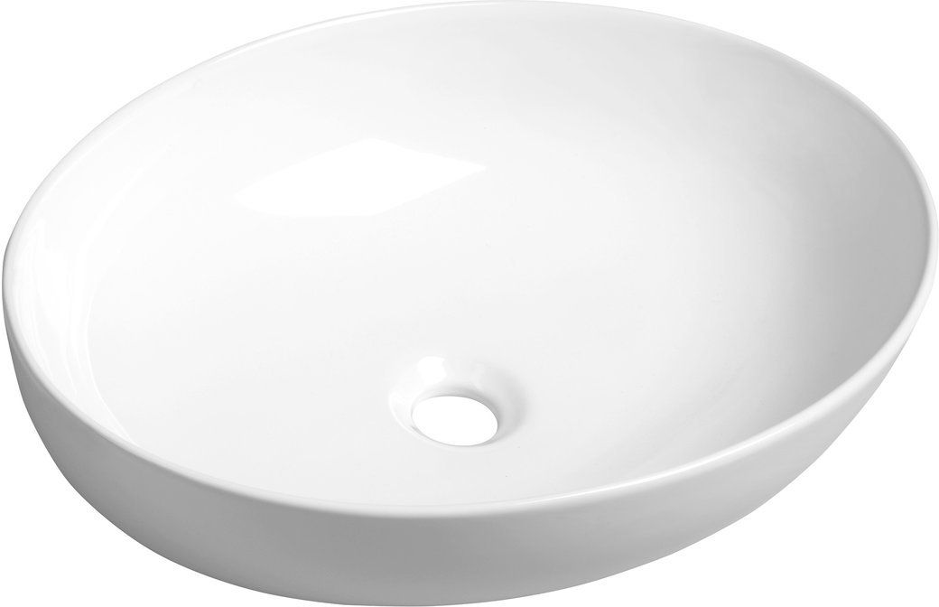 Sapho Ofelie lavoar 52x40 cm ovale de blat alb AR433