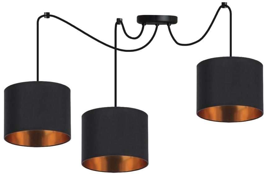 Candellux Candida lampă suspendată 3x40 W negru 33-00859