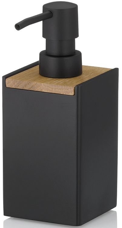 Kela Cube dozator săpun 300 ml negru-maro 23689