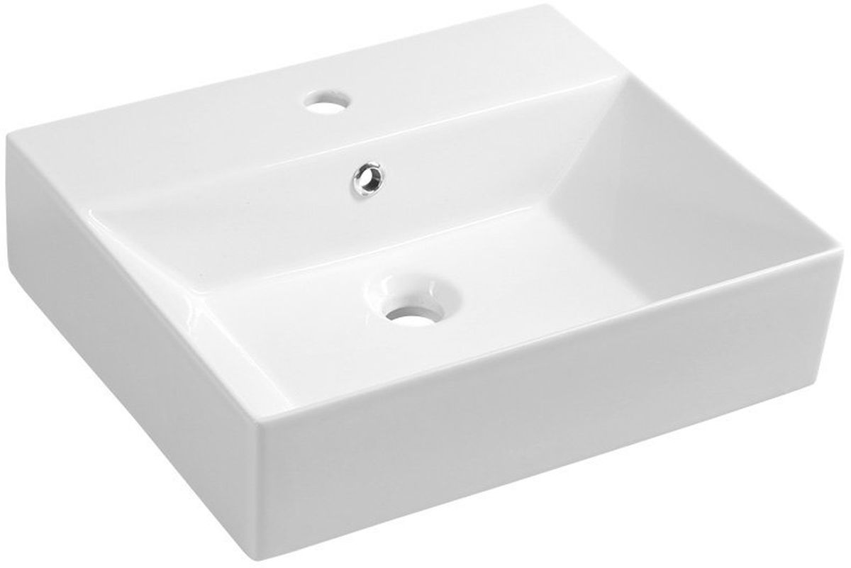 Isvea Sistema lavoar 50.5x42 cm dreptunghiular clasică-de blat alb 10SF50051