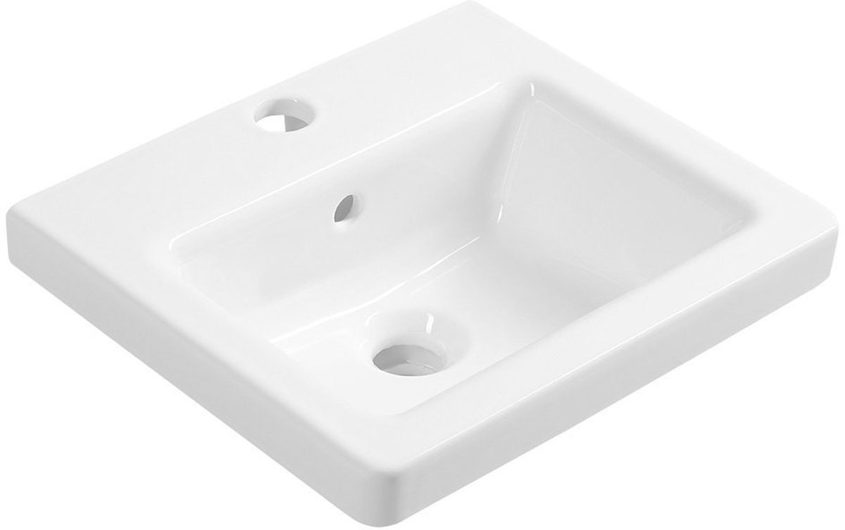 Sapho City lavoar 40x35 cm dreptunghiular clasică-mobilier-încastrat alb KE040