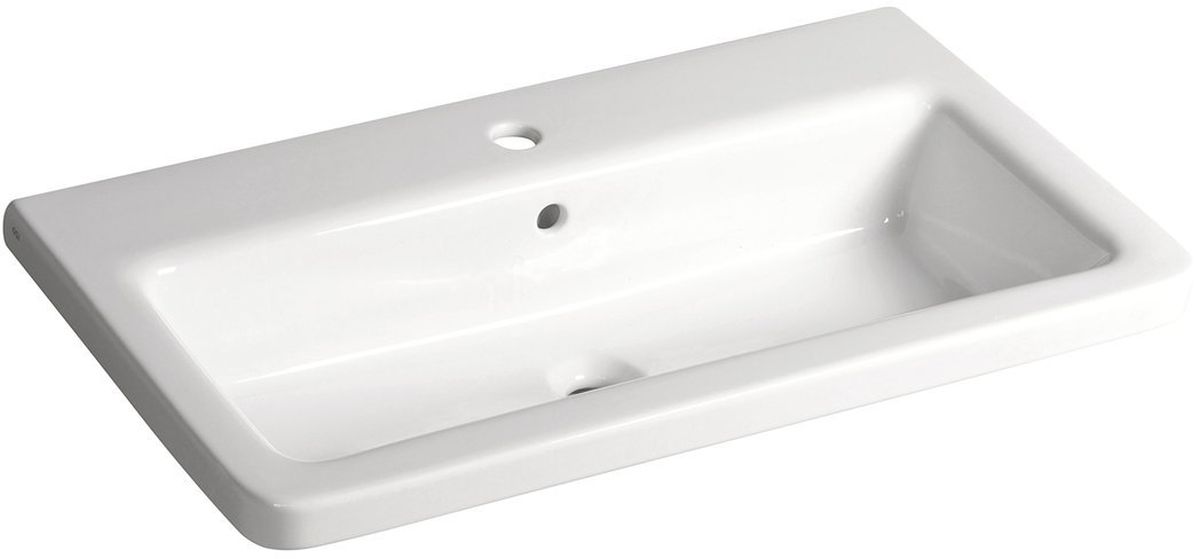 Sapho City lavoar 80x45.4 cm dreptunghiular clasică-mobilier-încastrat alb KE080