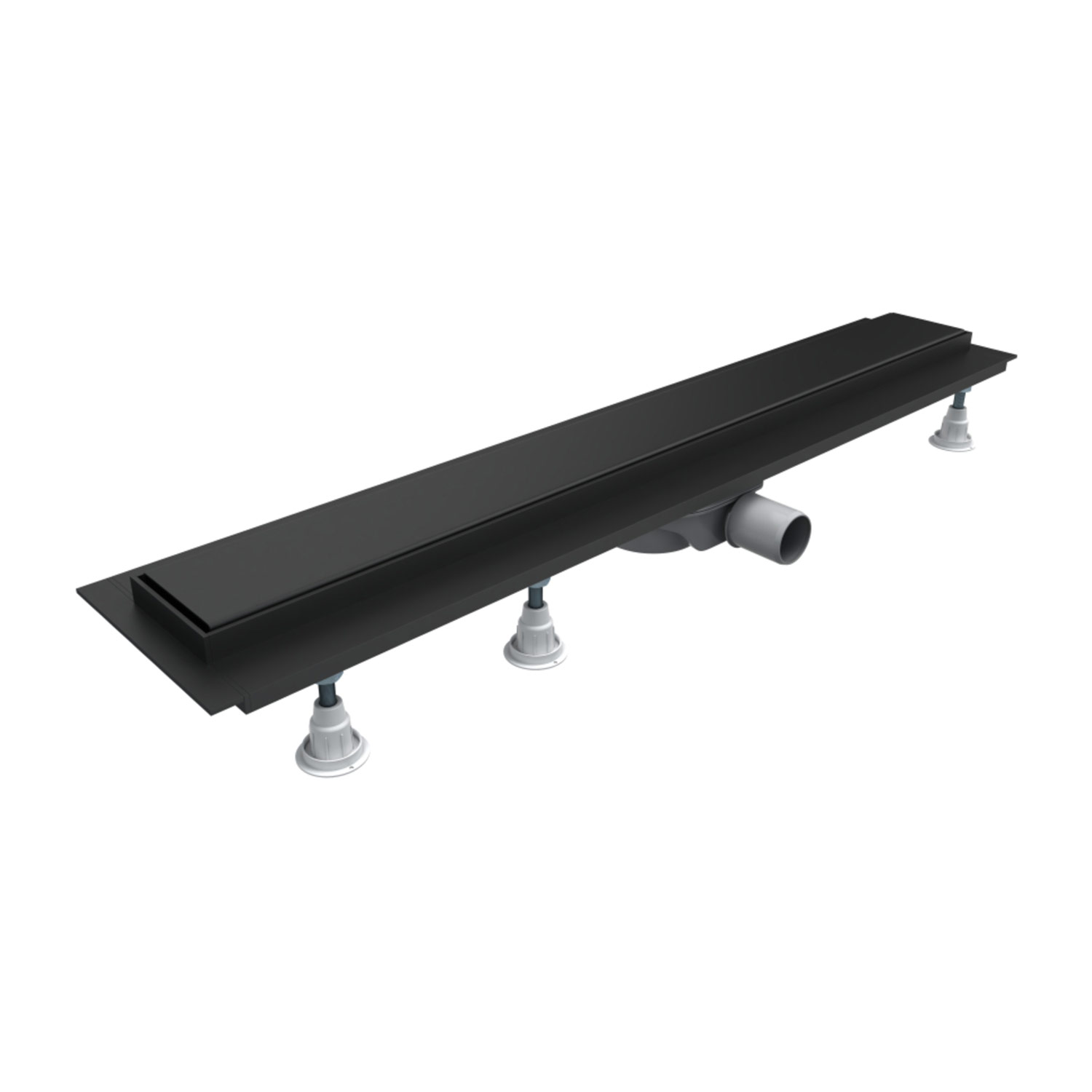 Omnires Lowfix rigolă duș 70 cm negru LOWFIX70GBL