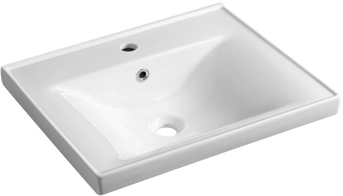 Aqualine Sava lavoar 55x46 cm dreptunghiular clasică-mobilier alb 2055