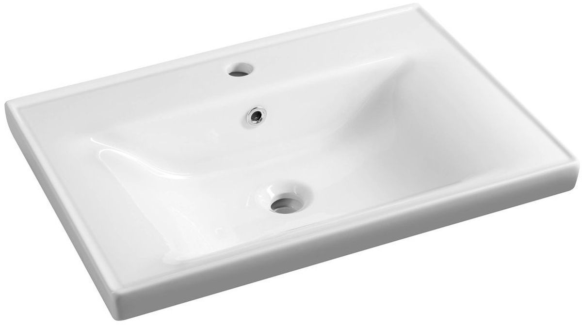 Aqualine Sava lavoar 65x46 cm dreptunghiular clasică-mobilier alb 2065