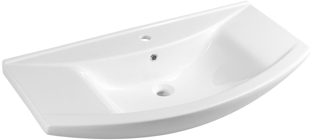 Aqualine Zero lavoar 97x51 cm semicircular clasică-mobilier alb 6095