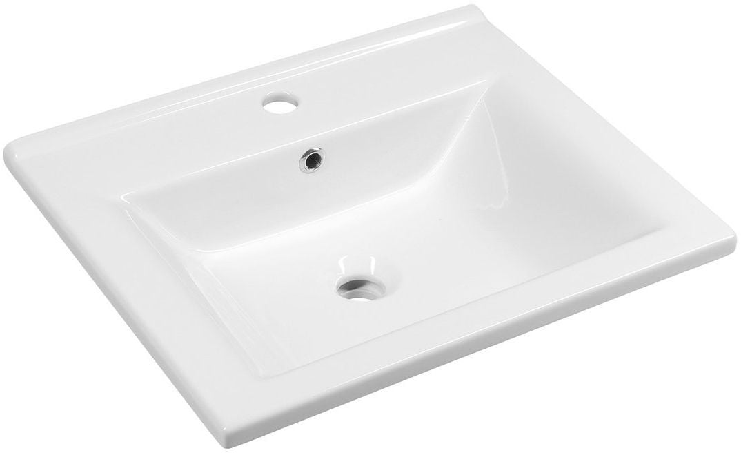 Aqualine Zuno lavoar 55x45 cm dreptunghiular clasică-mobilier alb 9055