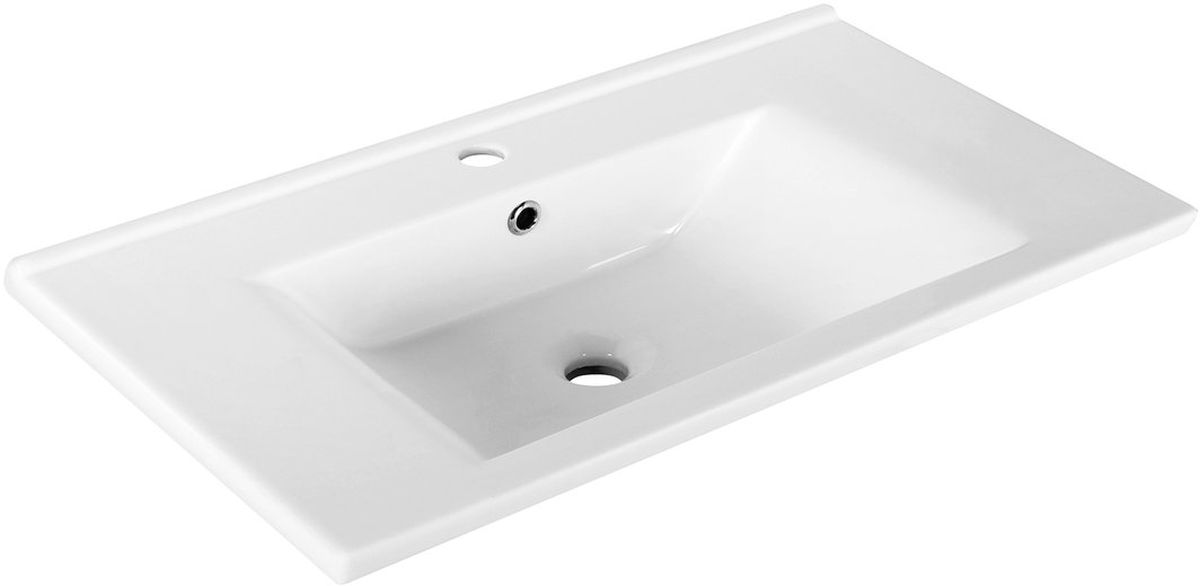 Aqualine Zuno lavoar 75x45 cm dreptunghiular clasică-mobilier alb 9075