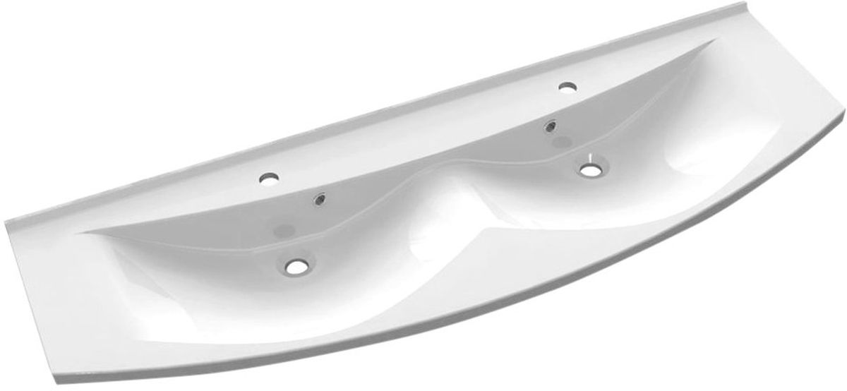Sapho Aras lavoar 150x51 cm semicircular mobilier-dublă alb 91542