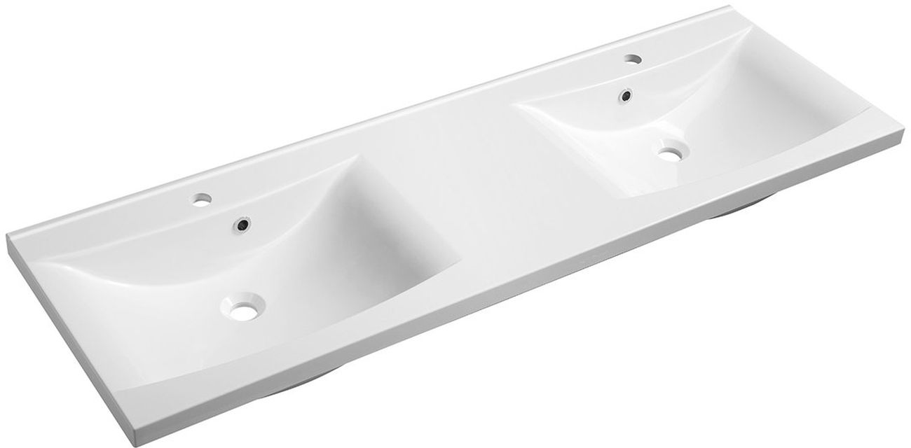 Sapho Luciola lavoar 150x48 cm dreptunghiular mobilier-dublă alb 50154