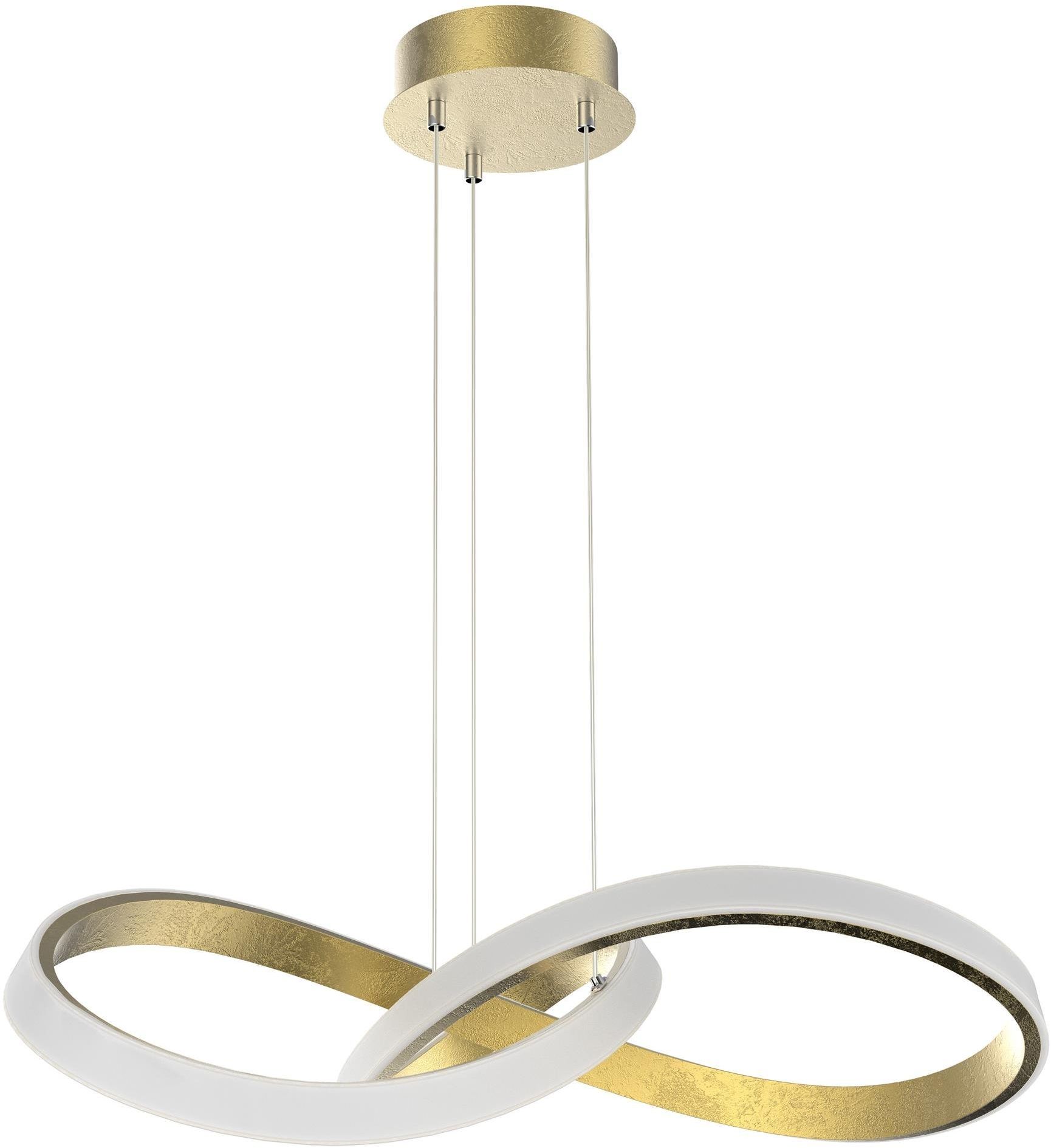 Apeti Paros lampă suspendată 1x34 W alb-auriu A0025-310