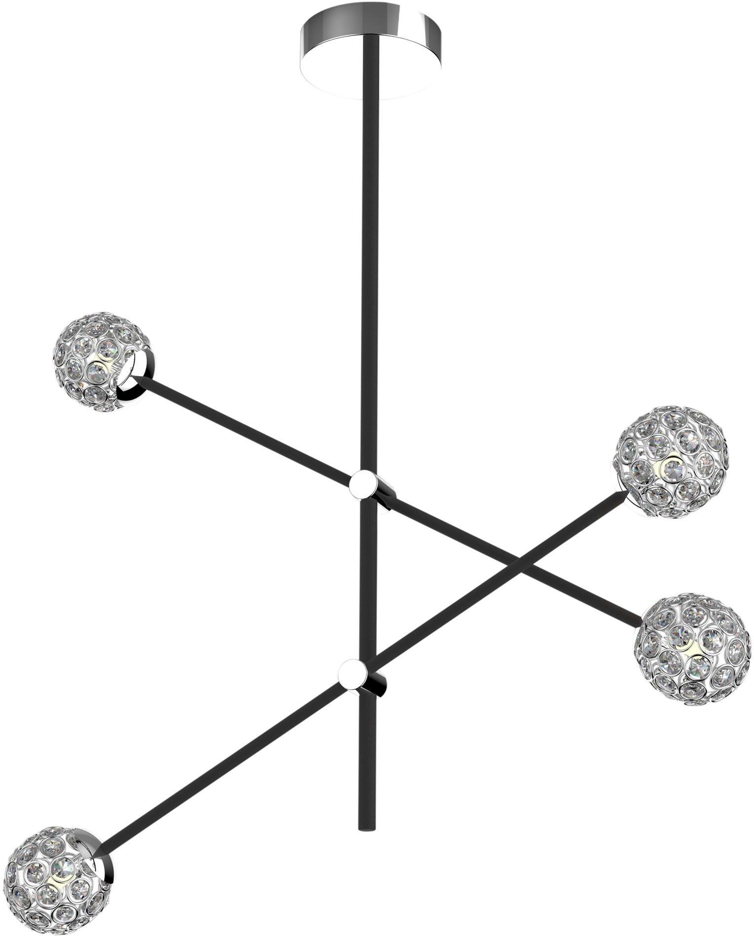 Apeti Paksos lampă suspendată 4x5 W negru A0032-341