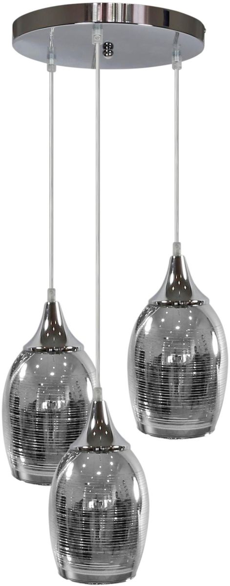 Candellux Marina lampă suspendată 3x60 W crom 33-60181