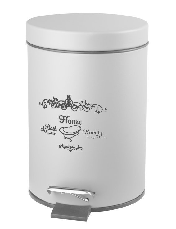 Aqualine Nicea cos de gunoi 3 l alb-gri 7500