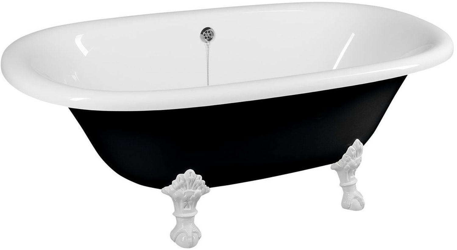 Polysan Regata cadă freestanding 175x85 cm ovală bicolor 10261