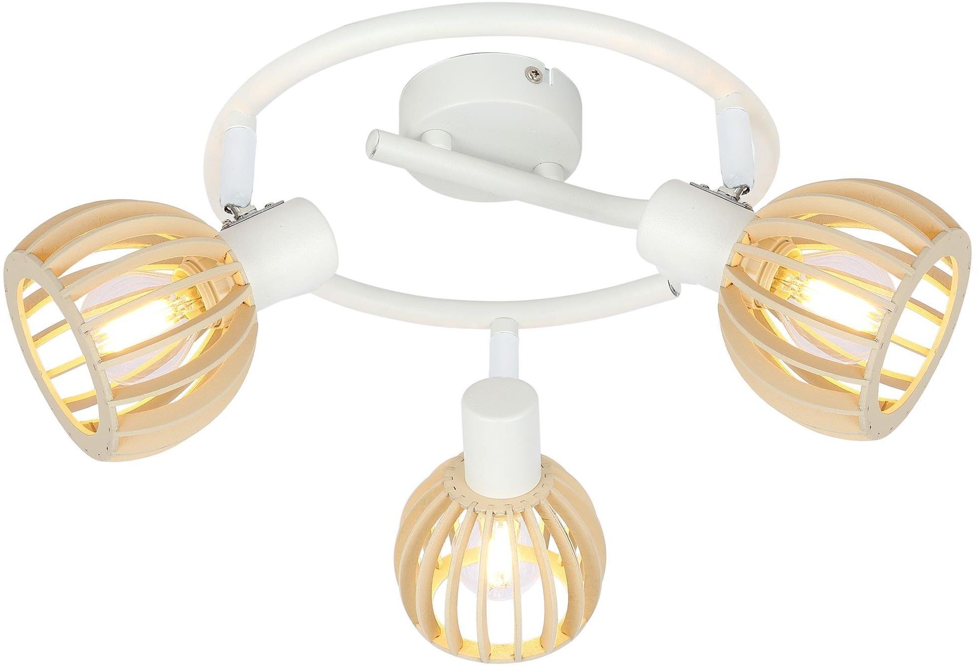 Candellux Atarri lampă de tavan 3x25 W alb-lemn 98-68125