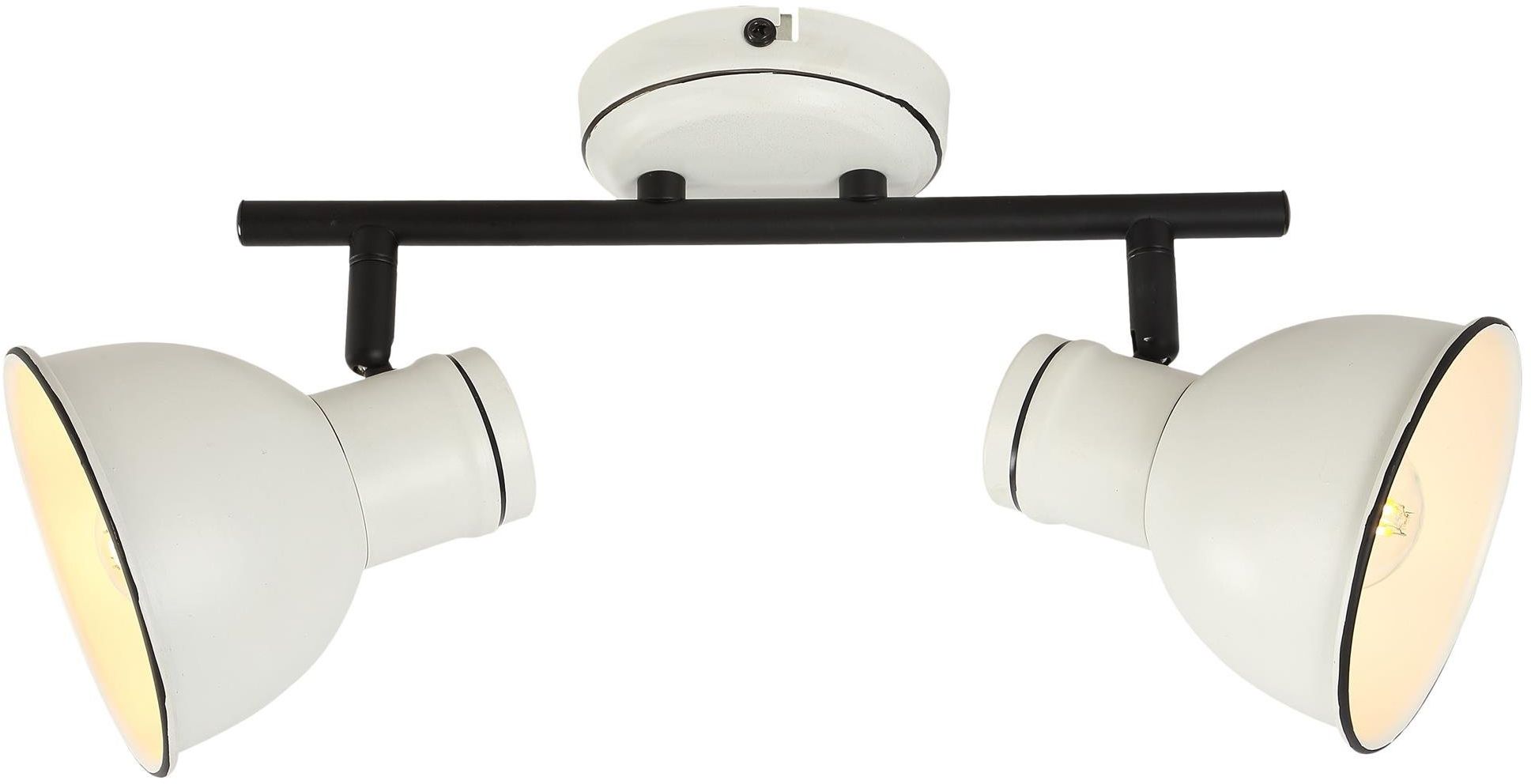 Candellux Zumba lampă de tavan 2x40 W alb-negru 92-72139